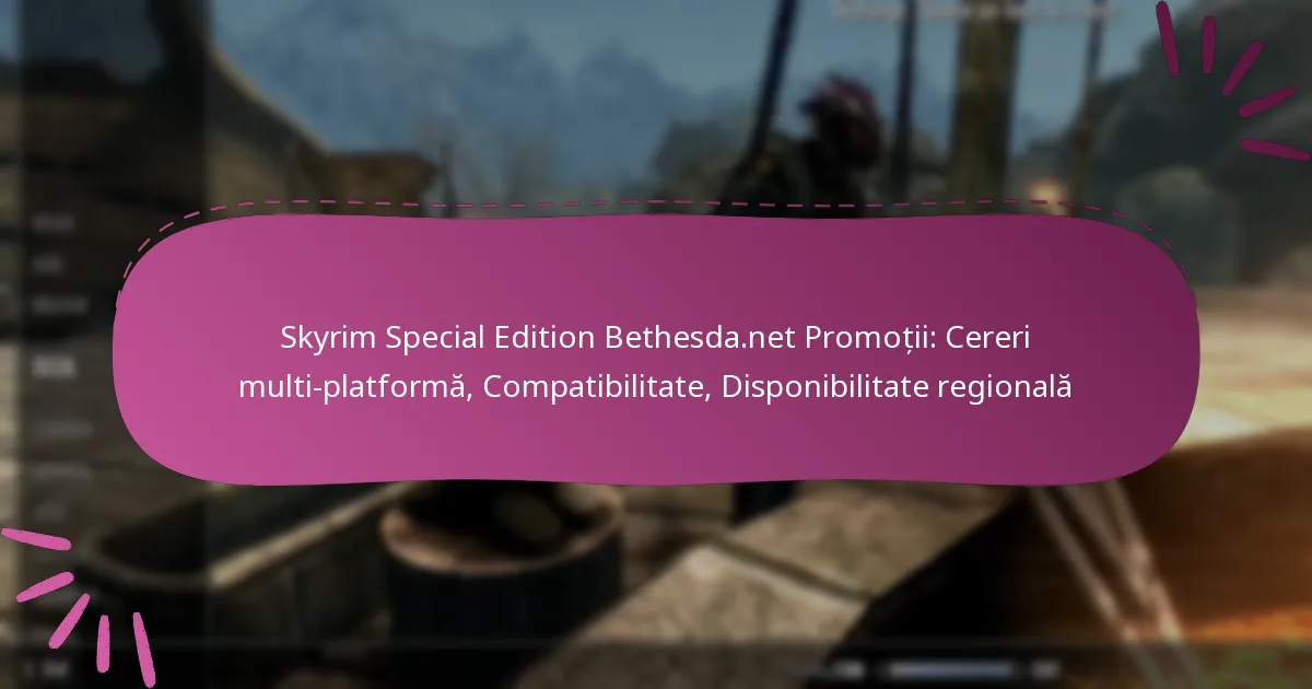 Skyrim Special Edition Bethesda.net Promoții: Cereri multi-platformă, Compatibilitate, Disponibilitate regională